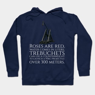 Funny Medieval History Trebuchet Catapult Valentines Day Hoodie